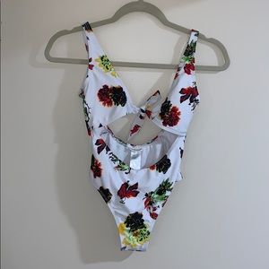 floral bathing suit (one piece)